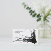 Luftblasen (schwarz) visitenkarte (Stehend Vorderseite)