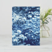 Luftblasen, Unterwasserblasen, Abstrakte Blasen Save The Date (Stehend Vorderseite)