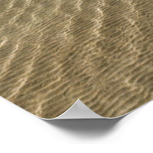 Luftblick auf den Brighton-Strand in Melbourne Poster (Ecke)