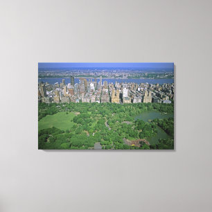 Luftblick auf den Central Park und die Westseite Leinwanddruck