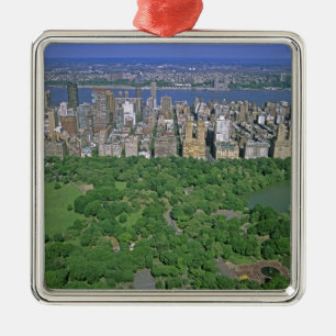 Luftblick auf den Central Park und die Westseite Ornament Aus Metall