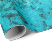 Luftblick auf den Sandstrand mit bunten Regenschir Geschenkpapier (Rolleneckpunkt)