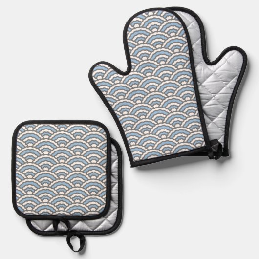 Luftbögen Ofenhandschuh & Topflappen-Set (Vorderseite/Rückseite)