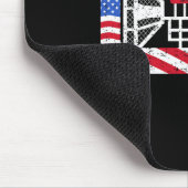 Luftboot 4. Juli USA-Flagge Sumpfboot Fanboot Pa Mousepad (Ecke)