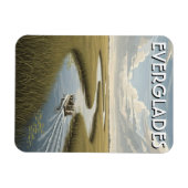 Luftboot Alligator Everglades Nationalpark Florida Magnet (Horizontal)