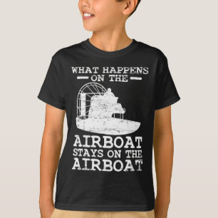Luftboot-Bootskapitän Bootfahren Vintage T-Shirt