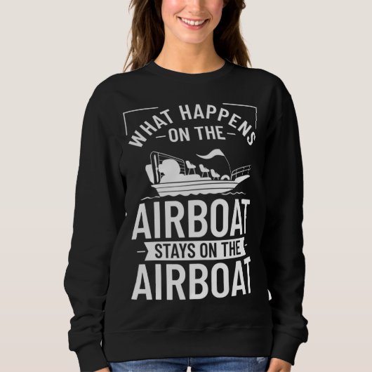 Luftboot Fanboot Rc-Hydroplane-Rennboot Sumpfboot Sweatshirt (Vorderseite)