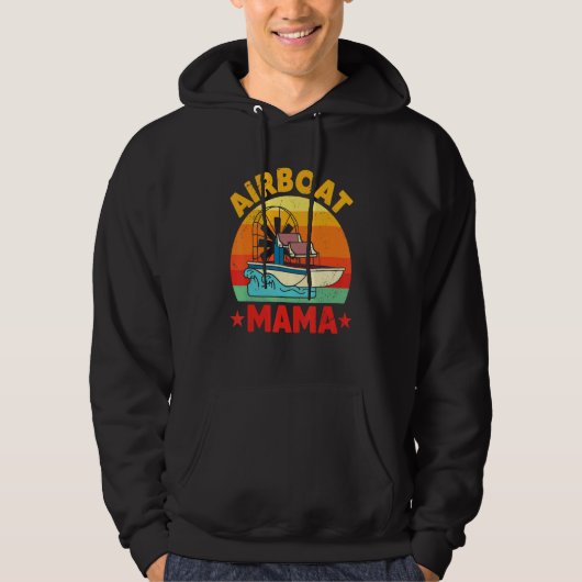 Luftboot-Mutter Flugzeugmotor Bogenfischen-Fan Hoodie (Vorderseite)