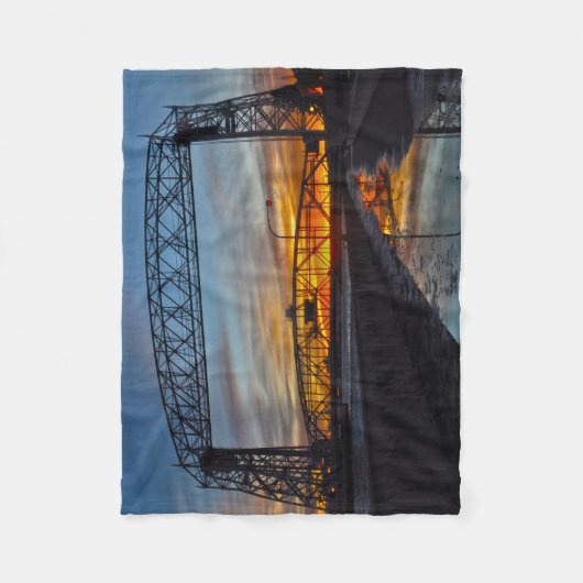 Luftbrücke Duluth Minnesota Fleecedecke (Vorderseite)