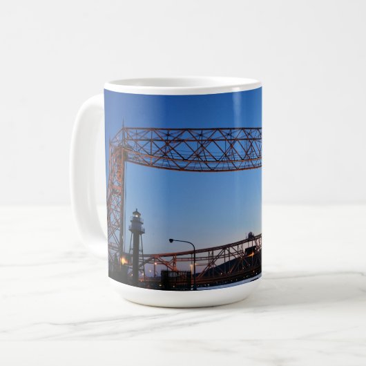 Luftbrücke Duluth Minnesota Kaffeetasse (Vorderseite Links)