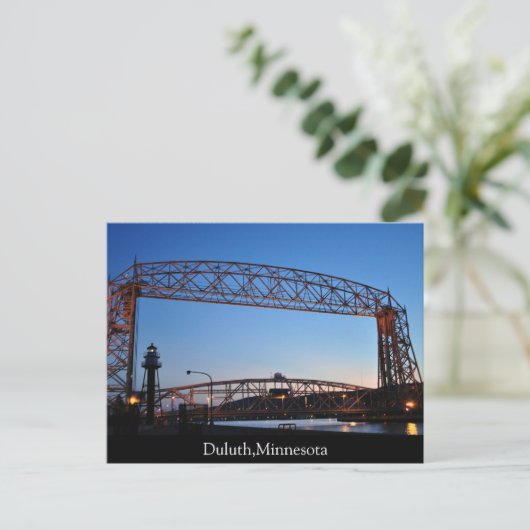 Luftbrücke Duluth Minnesota Postkarte (Stehend Vorderseite)