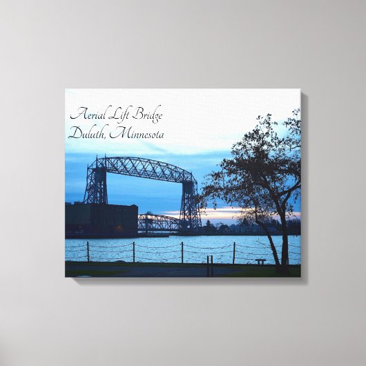 Luftbrücke Duluth, Minnesota Print Leinwand (Vorderseite)