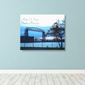 Luftbrücke Duluth, Minnesota Print Leinwand (Insitu (Holzboden))