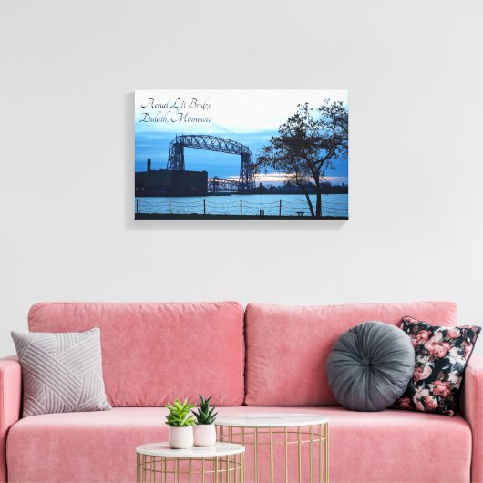 Luftbrücke Duluth, Minnesota Print Leinwand (Insitu (Wohnzimmer))