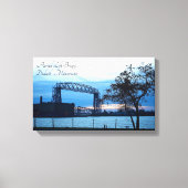 Luftbrücke Duluth, Minnesota Print Leinwand (Vorderseite)