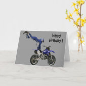 Luftc$motokreuz Geburtstag Karte (Gelbe Blume)