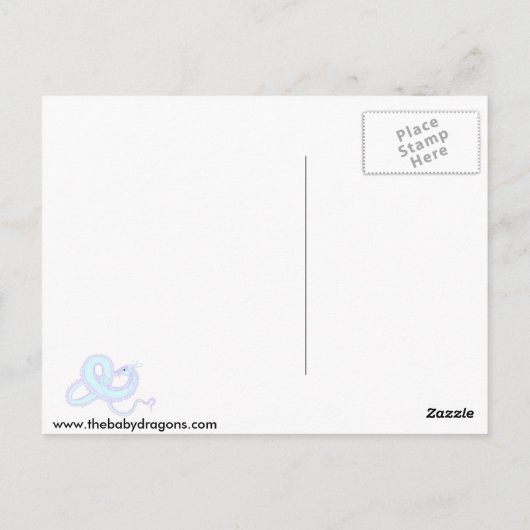 Luftdrache Postkarte (Rückseite)