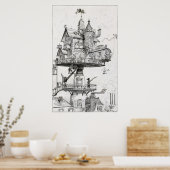 Luftdrehhaus Poster (Küche)