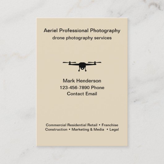 Luftdrosselfotografie Moderne Visitenkarten Visitenkarte (Vorderseite)