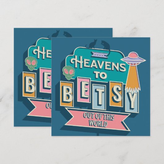 Lüfte zur Betsy-Flachkarte (Vorne/Hinten)