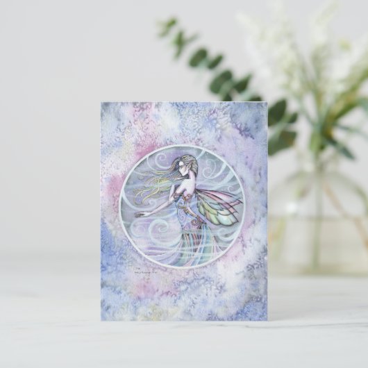 Luftelement Fairy Postcard Postkarte (Stehend Vorderseite)