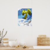 Luftelement und Vogel Poster (Küche)