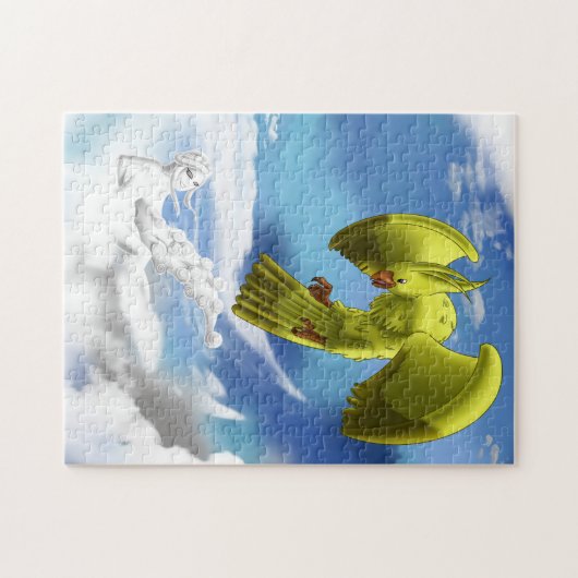 Luftelement und Vogel Puzzle (Horizontal)