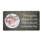 Lüfter mit rotem Quadratzoll "Friedlich" (Vorne)