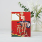 LüfterButton nach oben Postkarte (Stehend Vorderseite)