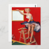 LüfterButton nach oben Postkarte (Vorne/Hinten)