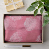 Lüfterkorallenprint, Korallenfarben Seidenpapier (Geschenk)