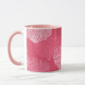 Lüfterkorallenprint, Korallenfarben Tasse (Links)