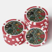 Lüftermuster für asiatische Blume Pokerchips (Stapel)