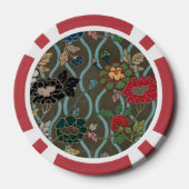 Lüftermuster für asiatische Blume Pokerchips (Rückseite)