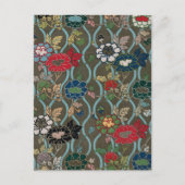 Lüftermuster für asiatische Blume Postkarte (Vorderseite)