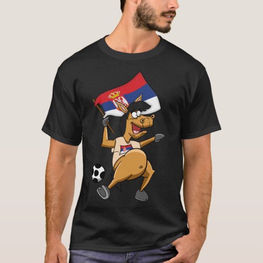 Lüfterpferd Serbien T-Shirt (Vorderseite)