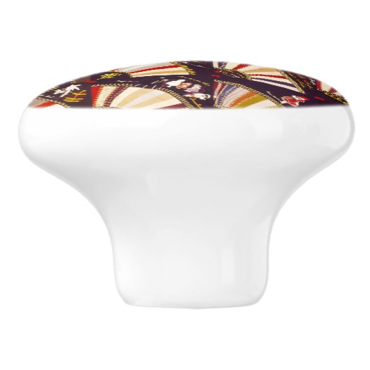 Lüfterquilt Keramikknauf (Seitenansicht)