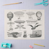 Luftfahrt (1897) Ephemera Decoupage Seidenpapier (Basteln)