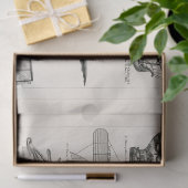 Luftfahrt (1897) Ephemera Decoupage Seidenpapier (Geschenk)