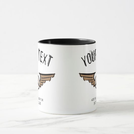 Luftfahrt-Abzeichen. Geschenk Idee für einen Pilot Tasse (Zentrum)