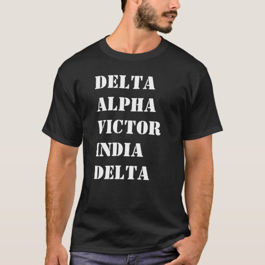 Luftfahrt Alphabet Phonetisch Custom T-Shirt (Vorderseite)