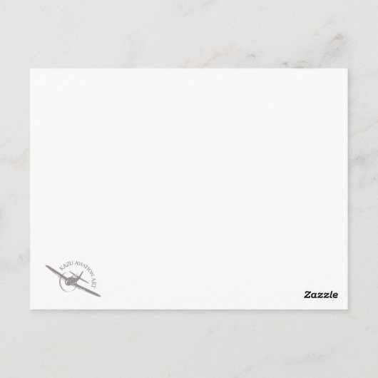 Luftfahrt Art Postkarte "F/A-18 Hornet" (Rückseite)