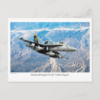 Luftfahrt Art Postkarte "F/A-18 Hornet"