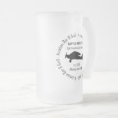 Luftfahrt-Bar und Grill-Trinkbehälter Mattglas Bierglas (VorderseiteRechts)