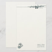 Luftfahrt-Briefpapier USMC-C-130 Briefpapier (Vorne/Hinten)
