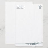 Luftfahrt-Briefpapier USMC-C-130 Briefpapier (Vorne/Hinten)