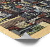 Luftfahrt des gesamten Stadtzentrums Poster (Ecke)