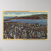 Luftfahrt des gesamten Stadtzentrums Poster (Vorne)