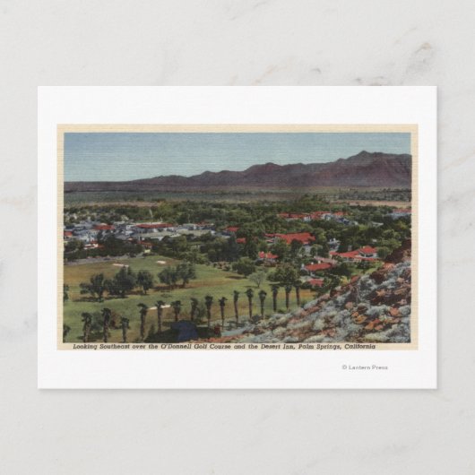 Luftfahrt des Golfplatzes O'Donnell Postkarte (Vorderseite)