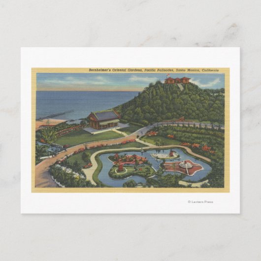 Luftfahrt des Orientalischen Gartens von Bernheime Postkarte (Vorderseite)